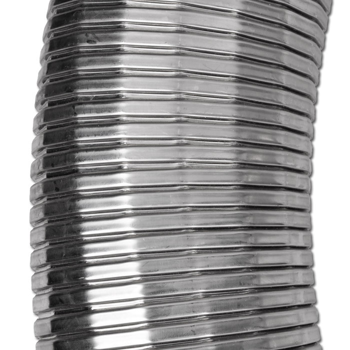 Metall-Abgasschlauch - Glasfaden - innen Ø 20-180 mm - bis +400°C
