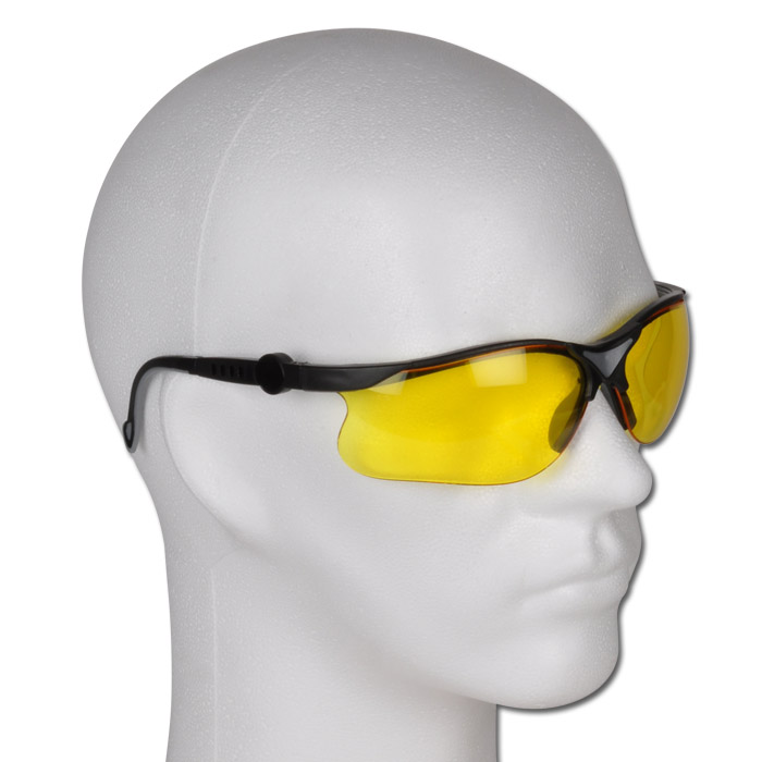 Lunettes De Protection 45m/s - Verres Jaunes - Norme EN166 F - Pour Débroussailleuse Et Bricolage