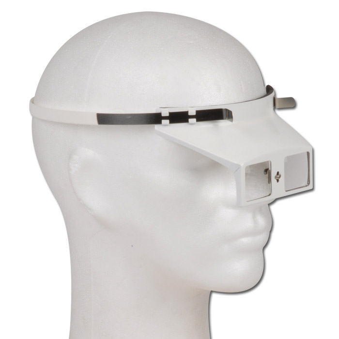 Binokulare Kopfbandlupe Linsengröße 28x32 mm weiß