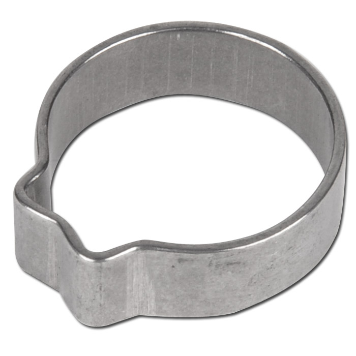 Collier de serrage 1 oreille Øextérieur 7.3 à 9 mm --> pour tuyau 4 x 8 mm