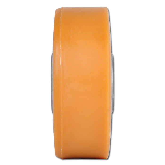 Roulette fixe charge lourde roue en polyuréthane orange 160mm 700kg