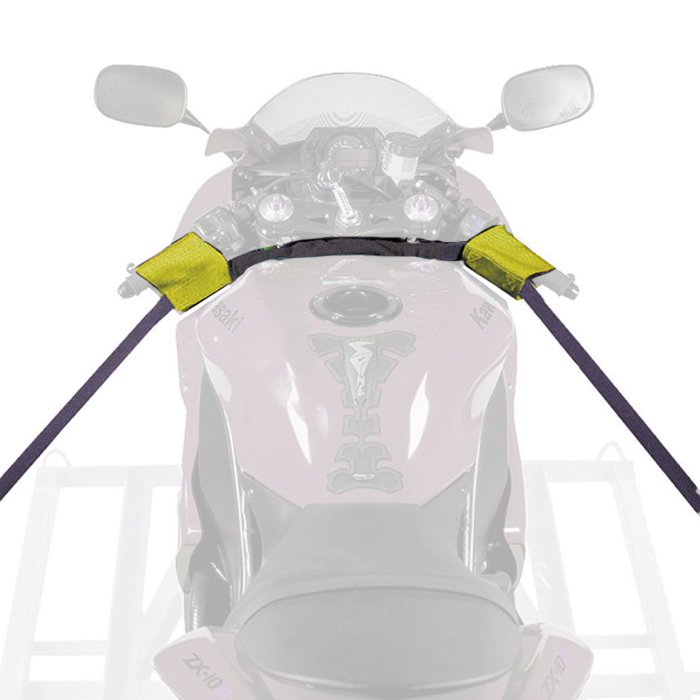 Motorrad Spanngurt - Bike-Lashing - für Lenker - Farbe gelb