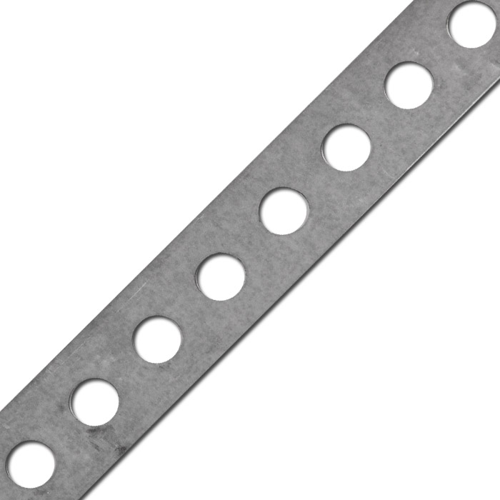 Lochband - Stahl verzinkt - verschiedene Ausführungen - Loch-Ø 5