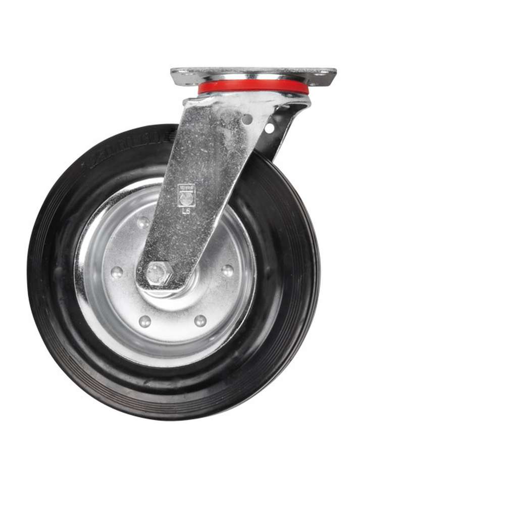 1.5 pouces roulette de meuble robuste en caoutchouc souple roue universelle  roulette pivotante roulette pivotante à 360 degrés verrouillable 