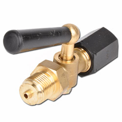 Kulventil för manometer - muff/överfallsmutter - gänga G1/2"