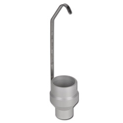 Dukke utløpbeger - 100 ml - EN ISO 2431 - aluminium med rustfritt stål dyse