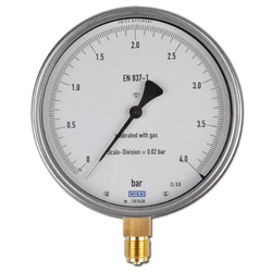 Fijnmeetmanometer klasse 0,6 - Ø 160 mm van 1200 tot 1600 bar - verticaal - ChNi