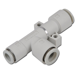 Vacuümgenerator type ZH - inline-versie - zonder geluiddemper - max. vacuüm 120 mbar - zuigvermogen 65 tot 85 l/min.