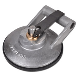 Veribor® zuignap - aluminium spuitgietwerk - met handgreep aan de zijkant - zuignap Ø 180 mm - draagvermogen 90 kg