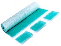 Estera separadora de niebla de pintura - Color verde parada de pintura - G2(EU2) - Espesor del material 50 mm - Anchura de 0,5 a 2,0 m - Longitud 80 m - Precio por rollo