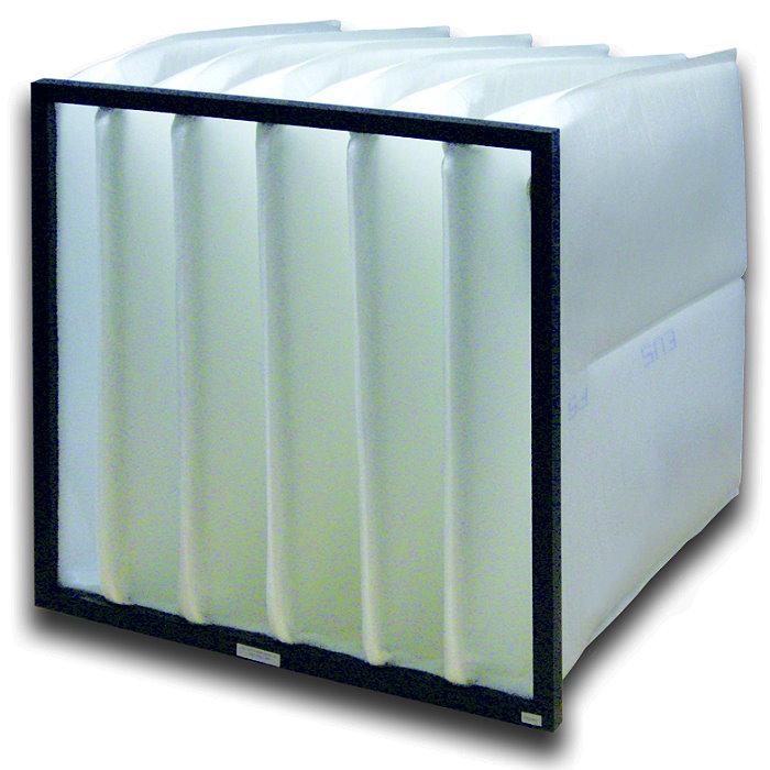 Zakfilters synthetisch - filterklasse M5 - diepte 150 tot 635 mm - temperatuurbestendig tot 80 °C