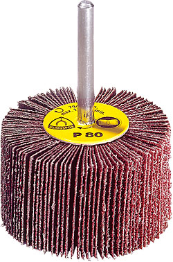 Mopa abrasiva pequeña KM 615 - para acero inoxidable - corindón - eje Ø 6 mm - K 60 a K 120 - PU 10 unidades - Precio por unidad de embalaje