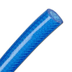 PVC-drukslang - binnendiameter 6 - 19 mm - blauw-transparant - ftalaatvrij - prijs per meter en per rol