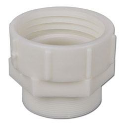 Adapter voor beschermcontainer - kunststof met Alveolit-afdichting - binnendraad S 100 x 8 - buitendraad G 3"