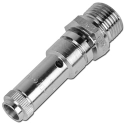 Veiligheidsklep (TÜV) Perslucht - 1-50 bar - MS vernikkeld - DN 8