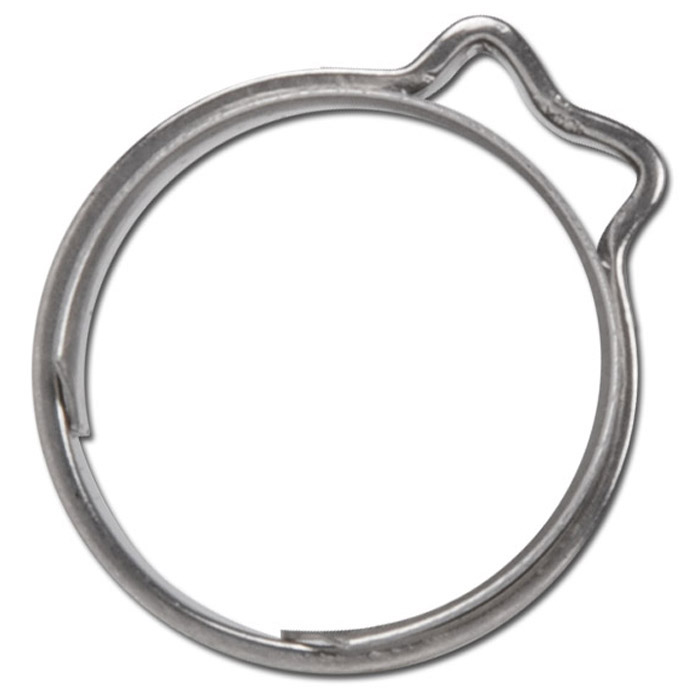 collier de serrage &agrave; 1 oreille - avec bague d'insertion - acier inoxydable - plage de serrage &Oslash; 7,5 &agrave; 19,3 mm