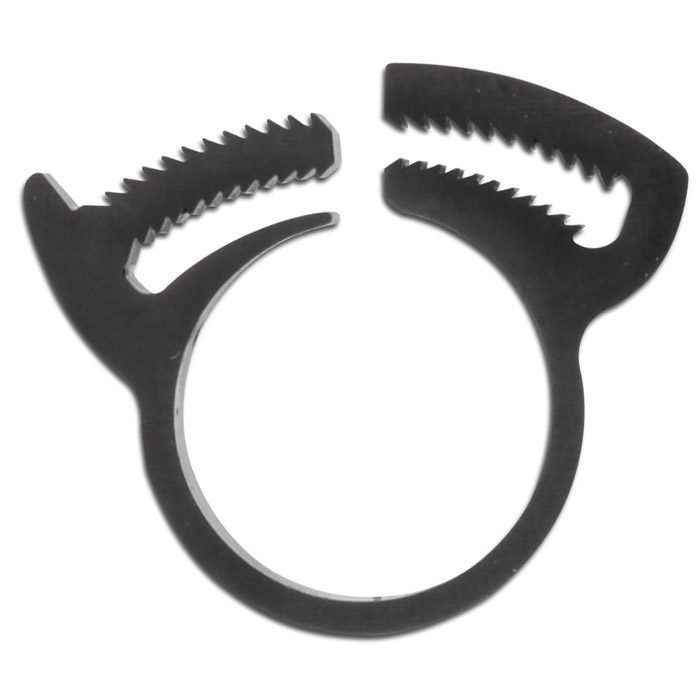 Snappslangeklemme ø6mm til ø52 mm nylon