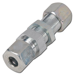 Bulkhead - steel - heavy design S - straight