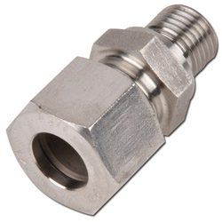 Złączka wkręcana - seria L - stal nierdzewna 1.4571 - Ø rury 6 do 42 mm - gwint zewnętrzny G1/8" do G 1 1/2" - PN 160 do 315