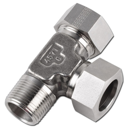 L-insteekschroefverbinding - serie L - roestvrij staal 1.4571 - buis-Ø 6 tot 42 mm - conisch AG NPT - PN 160 tot 315
