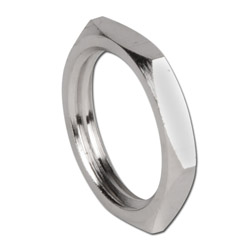 Borgmoer - messing vernikkeld - zeskant - cilindrische binnendraad G 1/8" tot G 1"