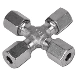 Kruis-snijringverbinding - serie L - roestvrij staal 1.4571 - buis-Ø 6 tot 42 mm - PN 160 tot 315