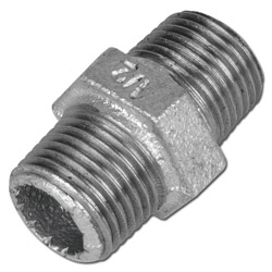 Dubbelnippel - reducerande - kon. utv. R 1/8" till R 4" - PN 25 - aducer Außengewinde R 1/8" bis R 4" - PN 25gods svart el. förzinkat