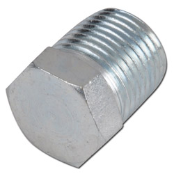 HD-afsluitpluggen - verzinkt staal - zeshoekige buitenkant - buitenschroefdraad NPT 1/8" tot NPT 2" - PN 70 tot 345