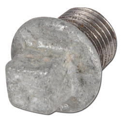 Screw plug - Type 290/T9 - Malleable iron, galvanized - External square - con. AG R 1/8" to R 3" - PN 25