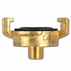GEKA® Gewindestück - mit Außengewinde - Messing - Außengewinde G 1/4 bis G 1 1/2 Zoll - max. 10 bar -  Preis per Stück