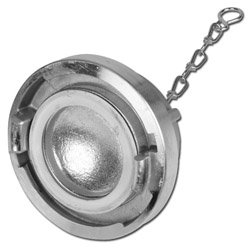 Storz blindkoppling - storlek 75-B - 16 bar - med kedja