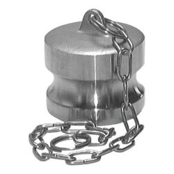Verschlussstecker DP - f&uuml;r Kamlock-Kupplungen - genormt nach MIL-C-27487 - Edelstahl - mit Kette - Gr&ouml;&szlig;e DN 20 (3/4") bis DN 140 (6")