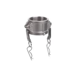Uzav&iacute;rac&iacute; v&iacute;čko Kamlock "LMC" - Typ K - Nerezov&aacute; ocel/NBR - Velikost 1/2" až 6" - bez řet&iacute;zku