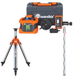 Nedo Rotationslaser - PRIMUS 2 H "Edition 125" - Laserklasse 2 - inkl. Laserempf&auml;nger ACCEPTOR MAXX - limitiert mit Nummerierung, Sonderfarbe und Gravur
