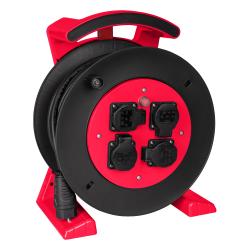 JUMBO&reg; L 2.0 Kabeltrommel mit 4 Steckdosen und Gummischlauchleitung - Nennspannung 230 V - Nennstrom 16 A - Leitungsquerschnitt 3 x 1,5 mm&sup2; - L&auml;nge 40 m