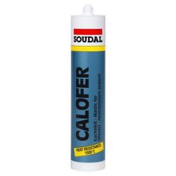 E-COLL Hoge temperatuur afdichtingskit - 310 ml patroon - tot + 1500º C - kleur zwart - VE 15 stuks - prijs per VE
