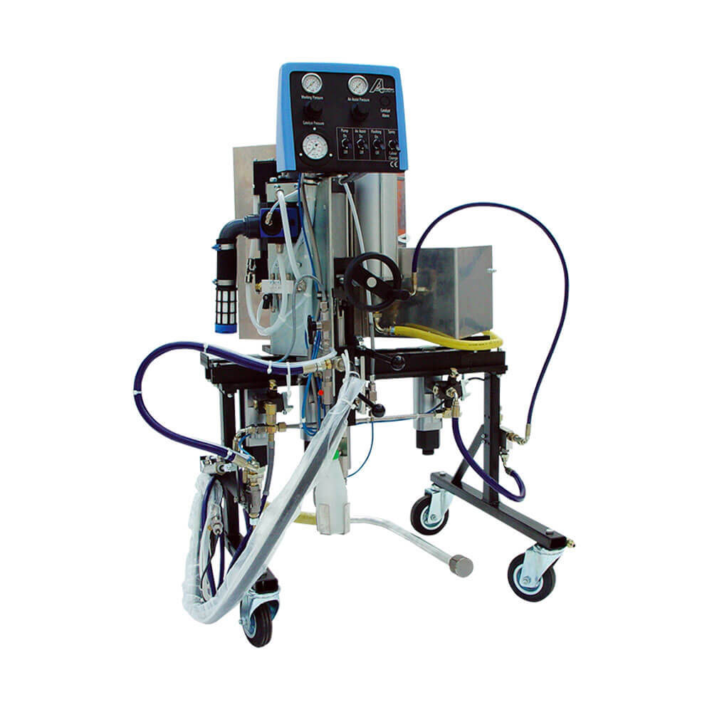 APLICATOR - Mehrfarbiger Gelcoater MIPG-24/HV - Luftzufuhr 6 bar (90 psi) - Luftverbrauch 150 l/Leistung - Max. 144 Bar (2169 psi)