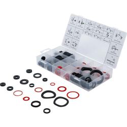 Dichtring-Sortiment - Gummi, Fiber, Klingerith - 141-teilig