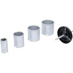 Juego de perforación "BGS" - 6 piezas - Diámetro 33-73 mm