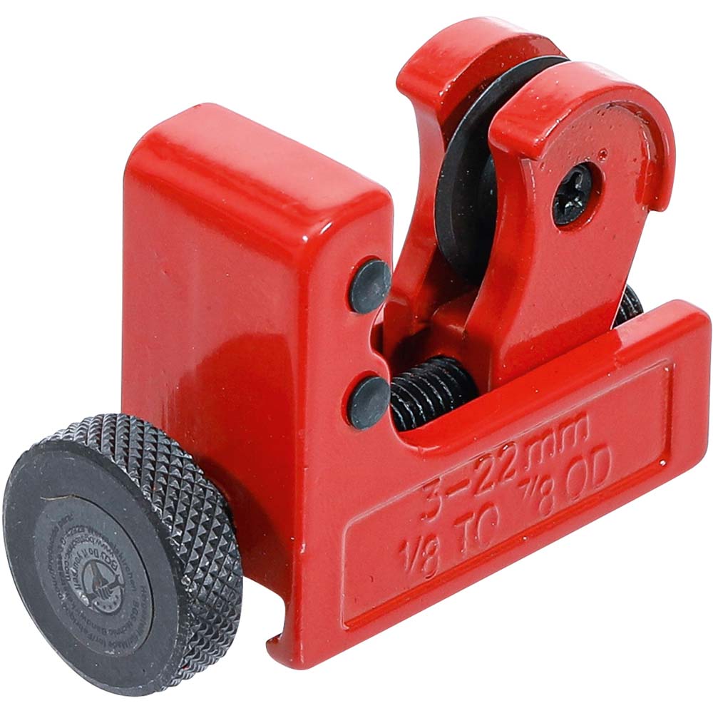 Rørkutter "BGS" - for rør Ø 3-22mm eller 3-28mm - rød farge