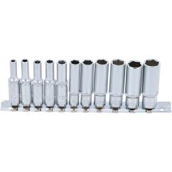 Steeksleutelbussen diep - 1/4" - 4 tot 13 mm 11-delig