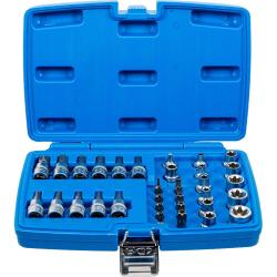 T-profiel bit- en steeksleutelset 3/8" - 34-delig
