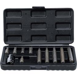 Set di punte per avvitatori XZN - 11 pezzi - acciaio al cromo vanadio