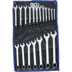 Steeksleutelset - CV-staal - 8 tot 32 mm - 19-delig - in roltas