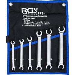 Open ringsleutelset - 6-delig - 8x10 tot 17x19 mm