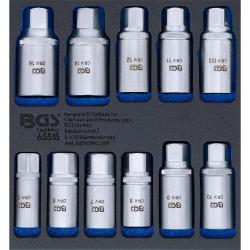 Nastojen ulosvetosarja - työpajavaunun sisäkkeessä 1/6 - koot 5 - 16 mm - kromivanadiiniteräs - 11 osaa