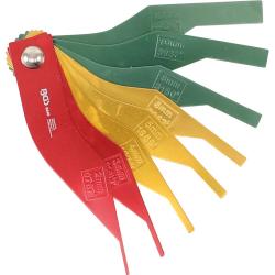 Set di calibri per l'usura delle pastiglie dei freni - Campo di misura da 2 a 12 mm - Materiale alluminio