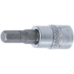 Bit-inzetstuk - aandrijving inwendige vierkant 6,3 mm (1/4") - inwendige zeskant 5,5 mm