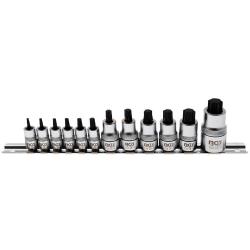 T-profiel bits - T8-T60 - extra kort - 12-delig