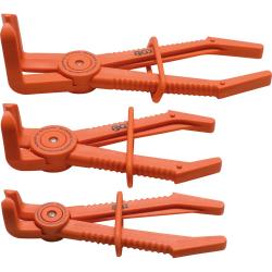 Juego de alicates para abrazaderas de manguera - 3 piezas.
